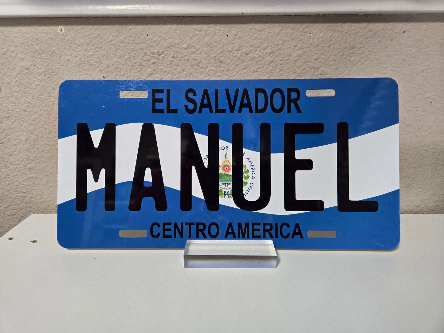 PERSONALIZED CAR PLATE SALVADOR, PLACAS PERSONALIZADAS SALVADOR