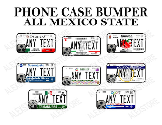 Custom phone case méxicostates, Fundas personalizadas para celular de los estados de mexico cualquier nombre o texto