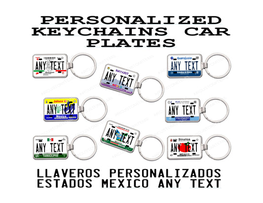 CUSTOM KEYCHAINS MEXICO STATES